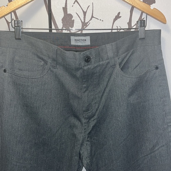 Reaction Kenneth Cole Men’s Gray Modern Fit Dress Pants with Pockets NWOT $75 - Picture 2 of 13